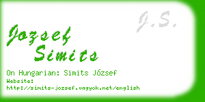 jozsef simits business card