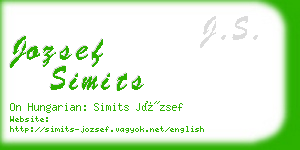 jozsef simits business card